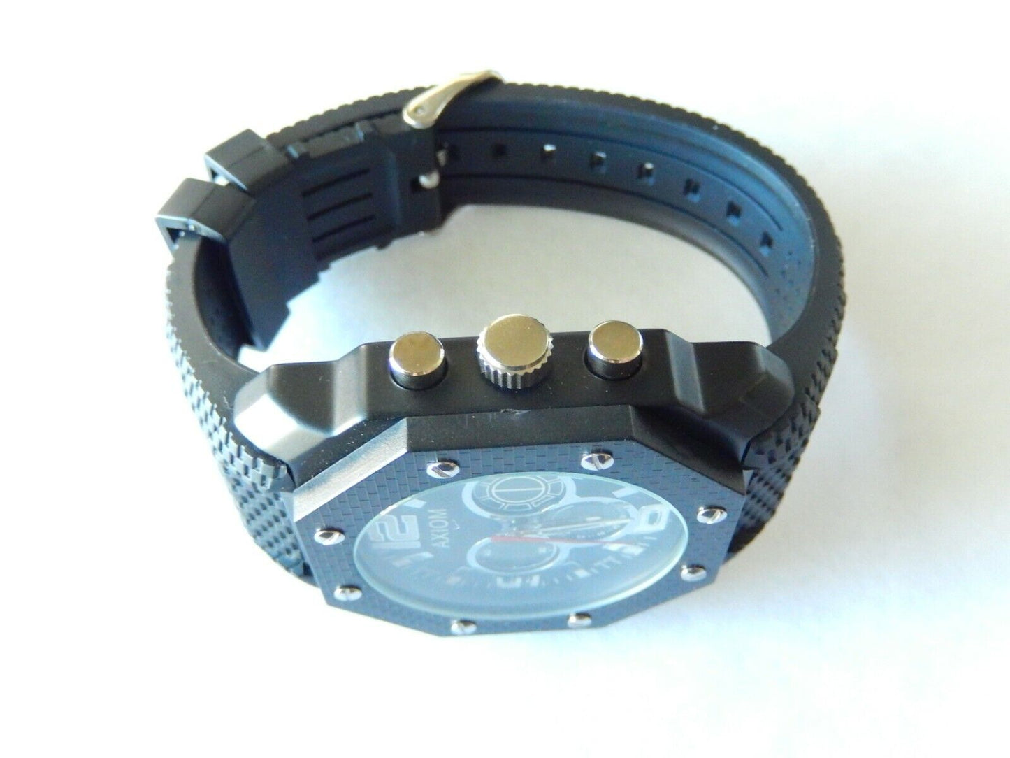 Axiom CR2025/SR626SW Black Men's Watch W/Black Band--NEW in Box