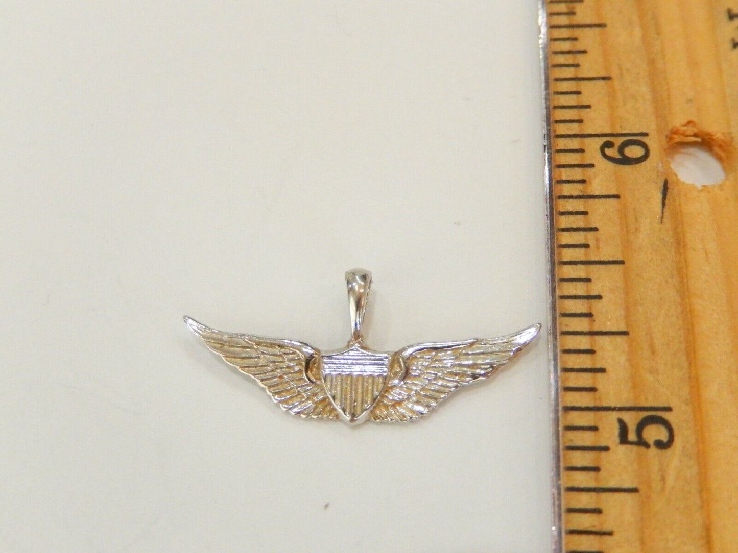 STERLING SILVER  MOTORCYCLE WINGS PENDANT