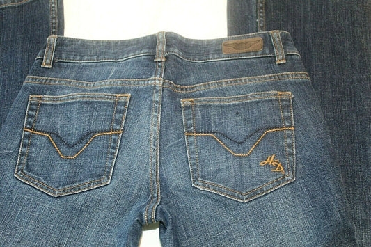 *MINT* Harley Davidson Boot Cut Women's Jeans  Logo on Front/Back Pocket 29 x 33