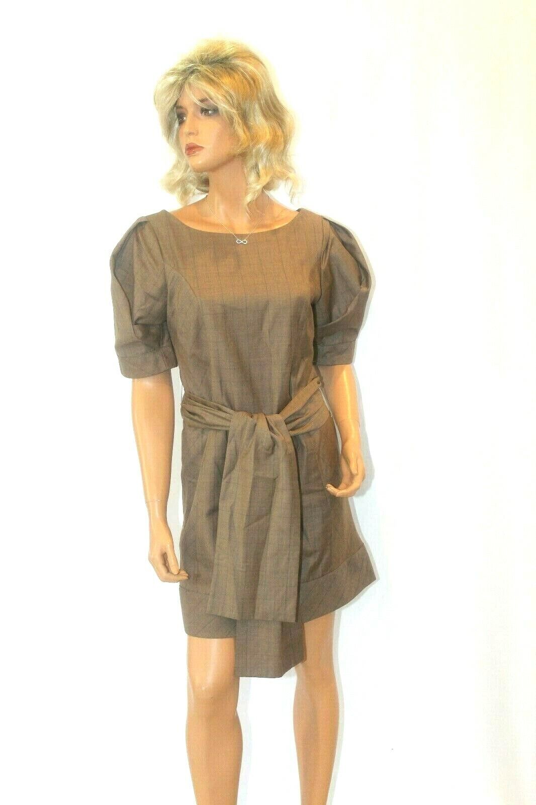 *NWT*  $228. TO THE MAX Women Lined Dress Brown  "VERY CLASSY" Size 8