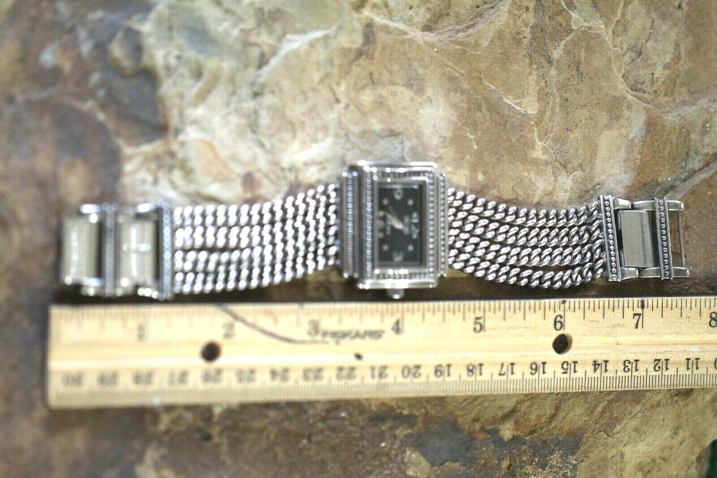 Ecclissi Sterling Silver Wrist Watch  Sterling Silver Multi Chain Band