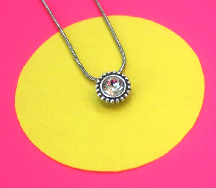 Brighton  Petite Necklace/Silver-Plated Swarovski Crystal