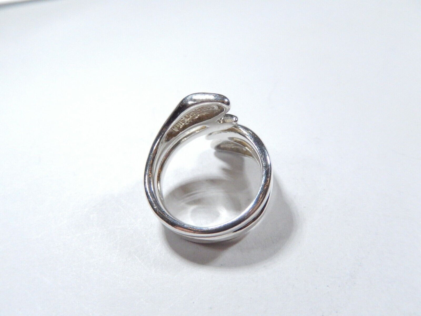*VINTAGE*  Joseph Esposito Thick  Sterling Silver Two Snake Wrap Ring Size 7