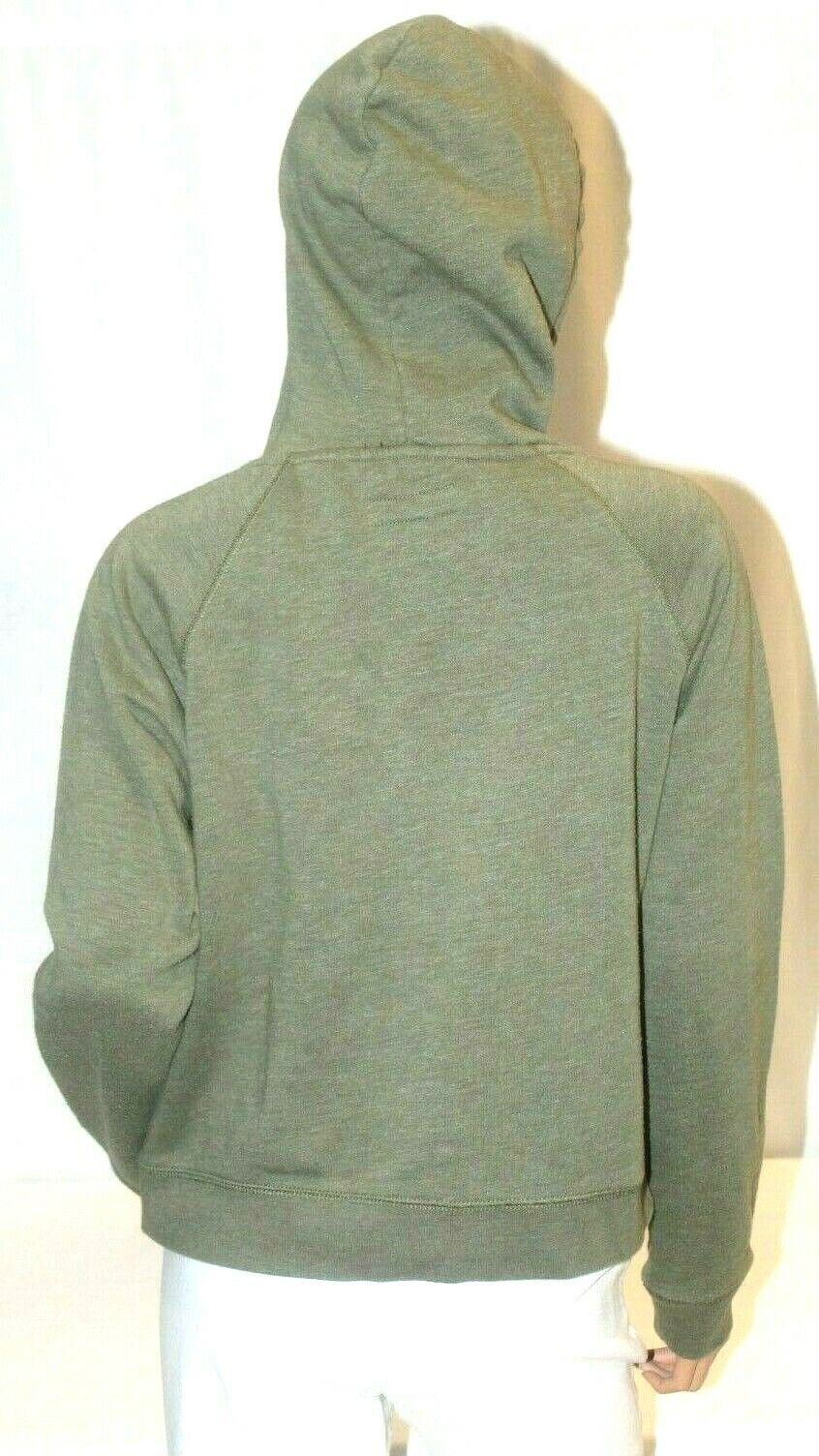 Womens Aeropostale New York 87  Pull Over Army Green Hoodie Sz Large