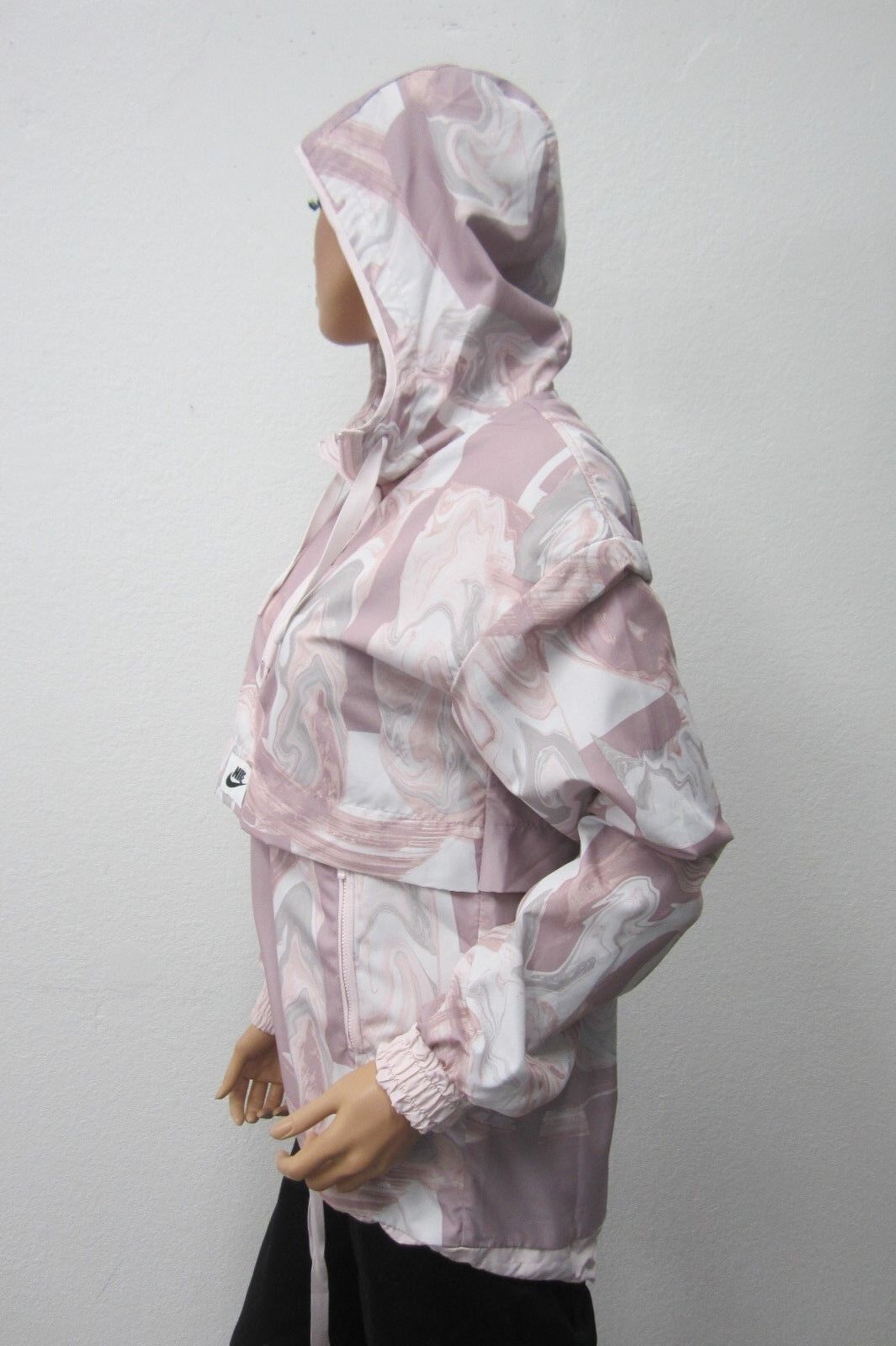 *NWOT* $99  Nike Pink SUPER CUTE Women"s 1/4 Zip Jacket  with Hood Size S