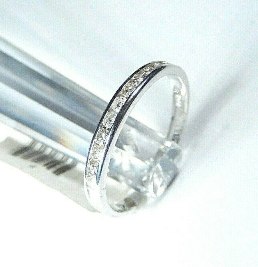 *NWT*  10K White Gold .25CT Diamond Ring Engagement  Wedding Band Size 7.5