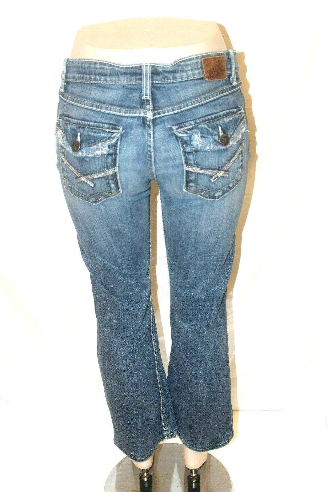 BKE Jean Women light wash Kate Boot Stretch 30x31.5 Denim Jeans Buckle