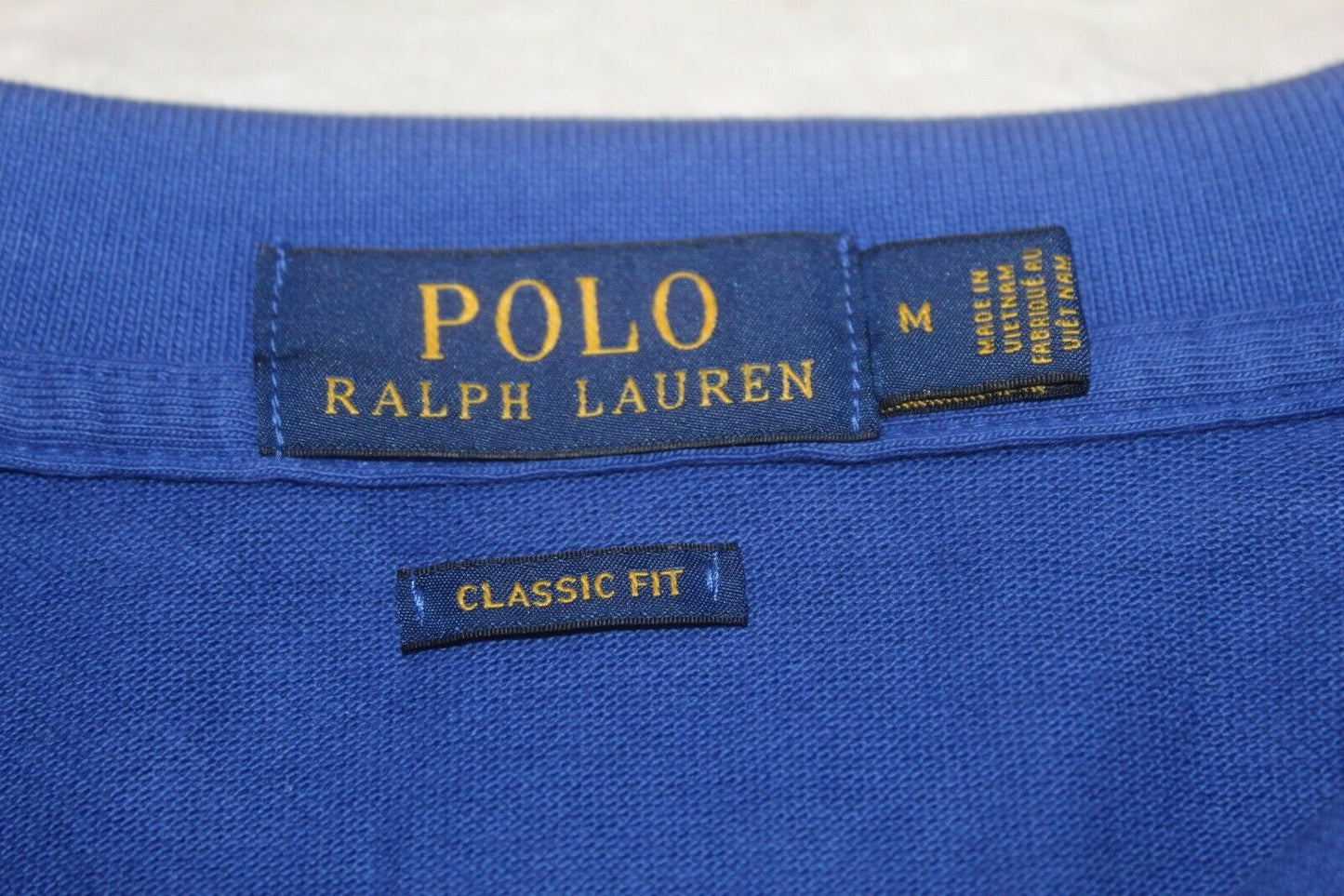 *NWT* $85. Polo Ralph Lauren Classic Fit Mesh Blue Polo Shirt Sz Med