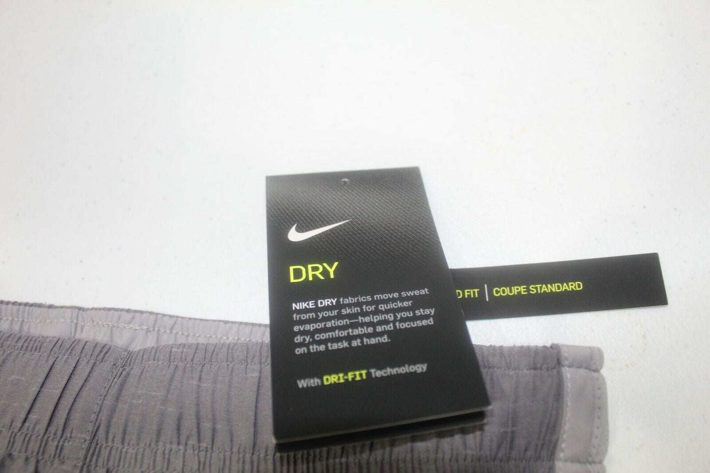 *NWT* NIKE Dri-Fit Gray Lined Yoga Athletic Running Women's Shorts Size XS