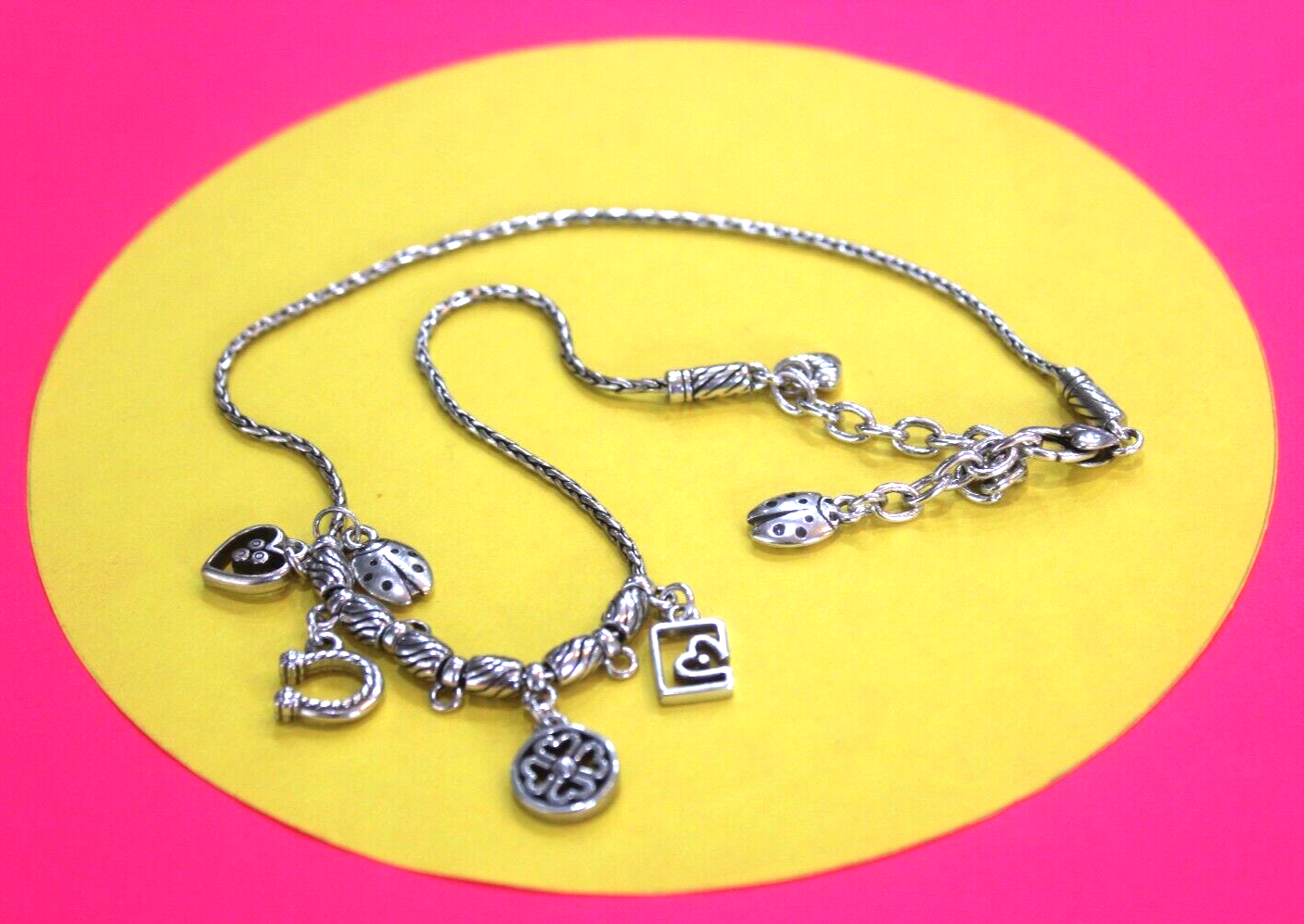 RETIRED BRIGHTON SILVER CHARM NECKLACE