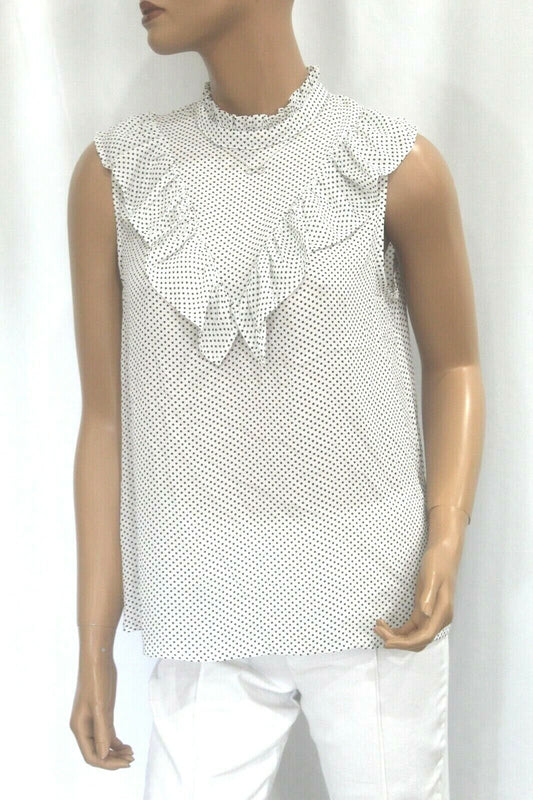 *NWOT* Who What Wear Sleeveless Super Cute Poka Dot Top Size Med