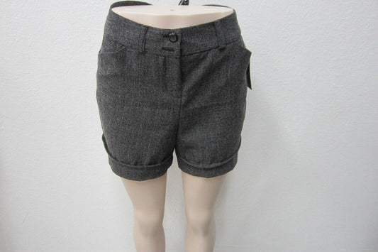 *NWT*  BCX CUTE  Cuffed Walking Shorts   Modernist  Charcoal/Black  Size 11