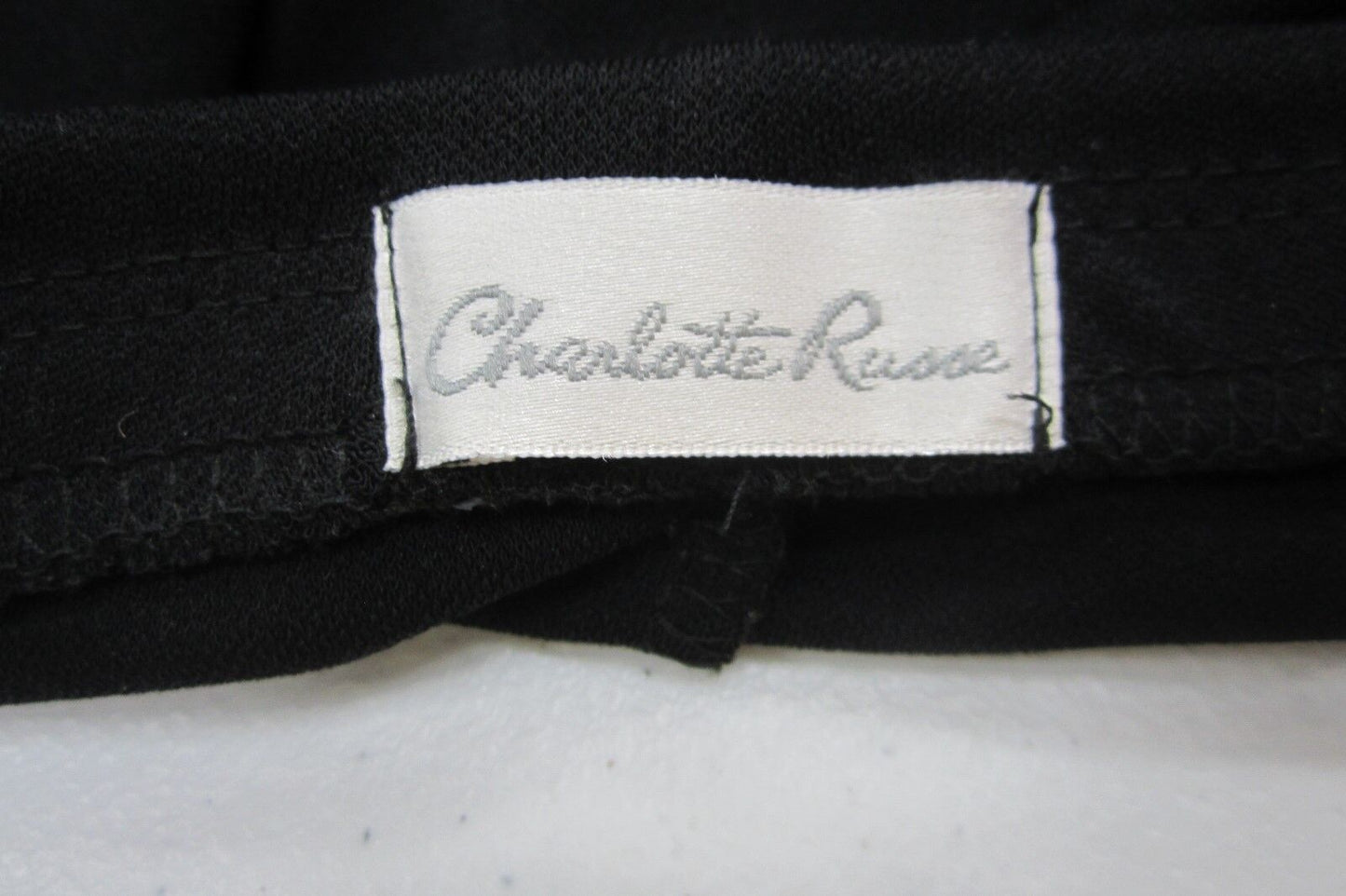 NICE Charlotte Russe Body-Con Strapless Tiered Dress w/ Beads Black Size Medium