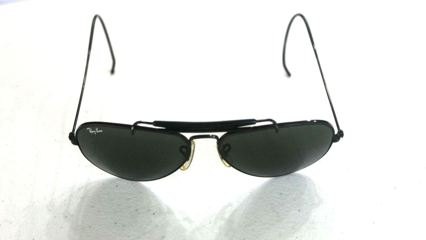 1960s VINTAGE 58[]14mm B&L RAY BAN WRAP-AROUNDS  AVIATOR SUNGLASSES