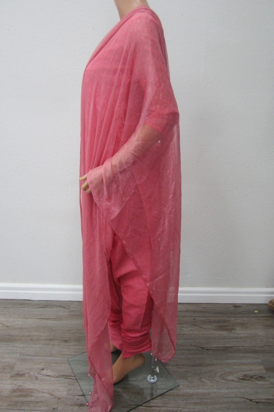 Beautiful Party Evening Dress Pink Saree Women Fashion Clothing Attire Sari