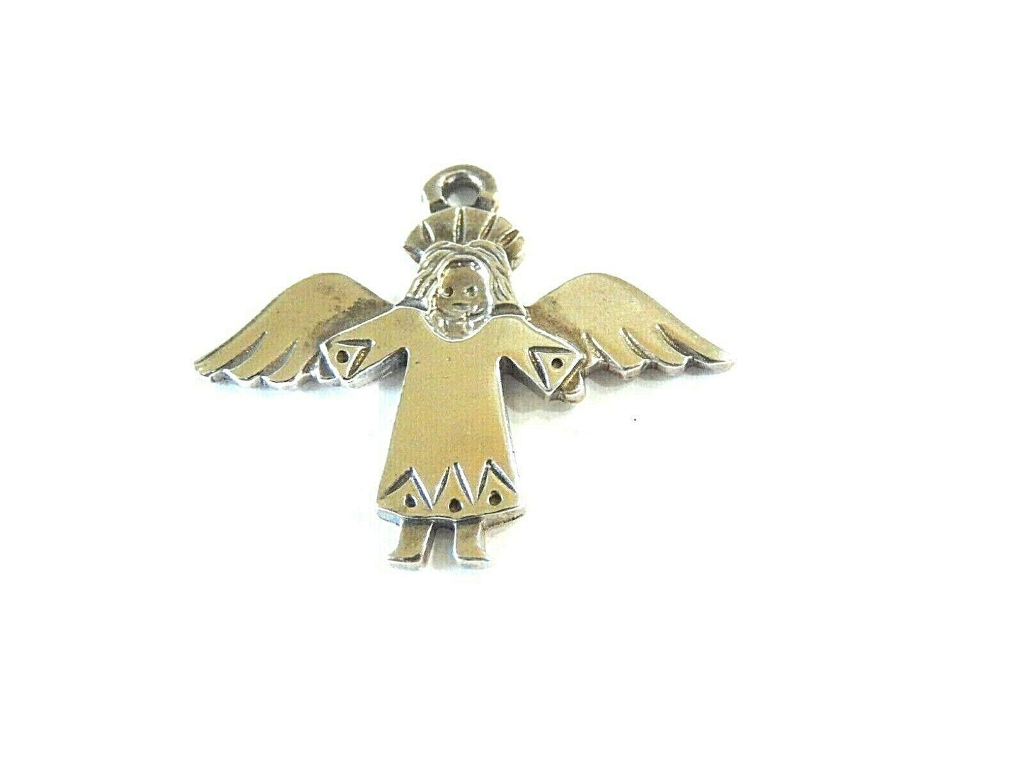 *VINTAGE*   JEEP COLLINS  Sterling Silver  Angel Charm / Pendant