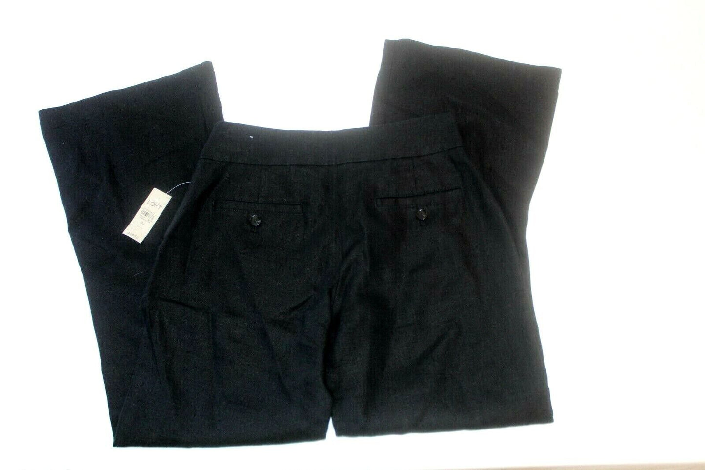 *NWT* $59. Women's Loft Marisa Straight Fit Black Trouser Size 2 Petites