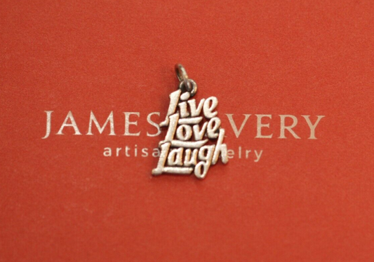 James Avery Sterling Silver "Live Love Laugh" Charm