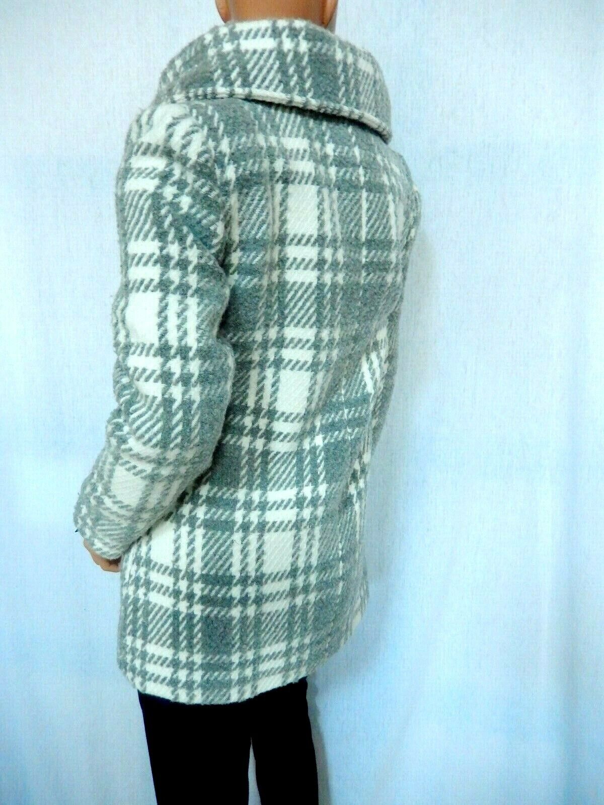 *NWT* Steve Madden Heavy Thick Blanket Wrap Angle Front Zip Coat Womens Sz S/P