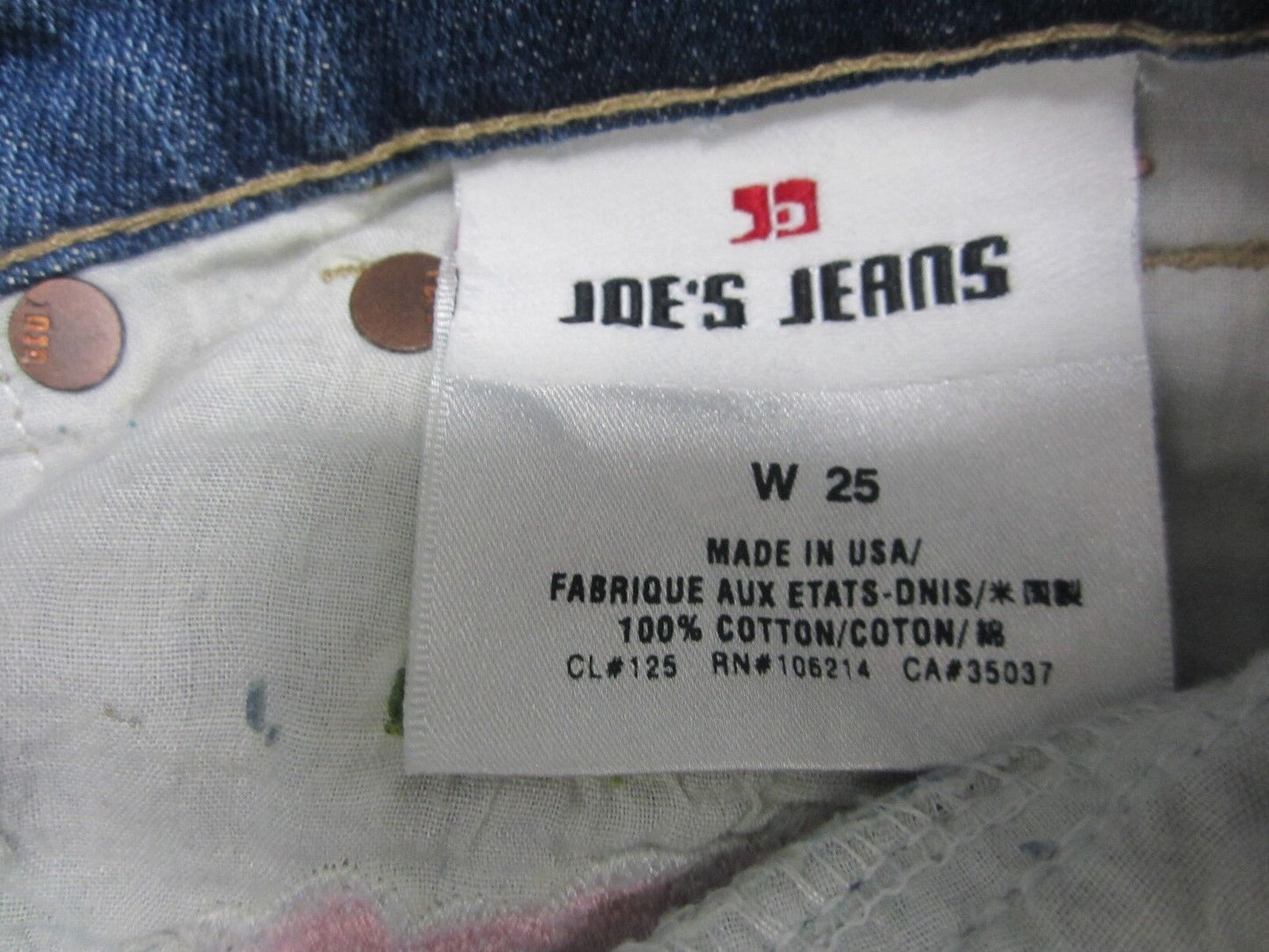 NWT JOE'S JEANS PREMIUM COLLECTION SOCIALITE NEW Jeans In COBAIN 25 X 32.5