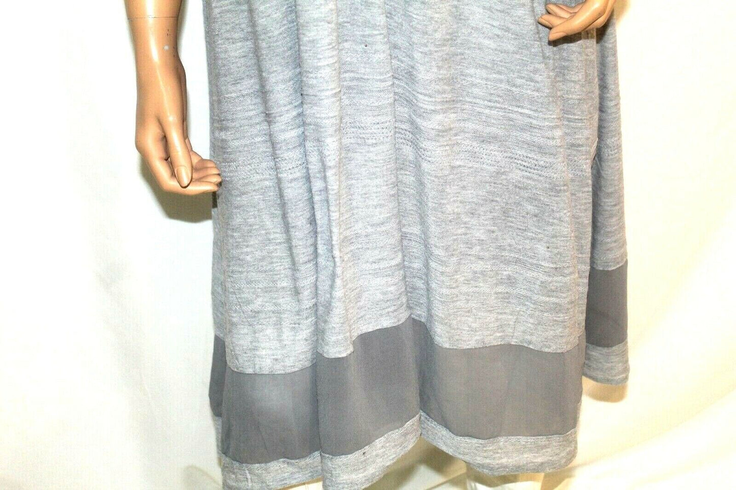SIMPLY VERA WANG Womens Gray Sleeveless Lined Polyester "CUTE" Dress Sz Med