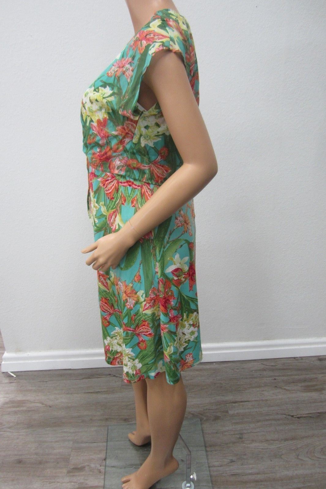 NY Collection Womens CUTE Floral Print  Dress NWT Size L $70MSRP