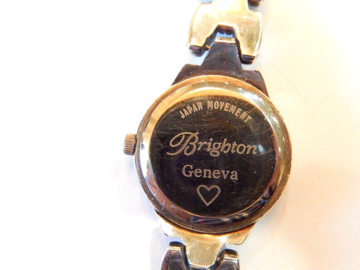 Brighton Womens Watch Geneva Leather Strap Wrist Size 5.5”-7”