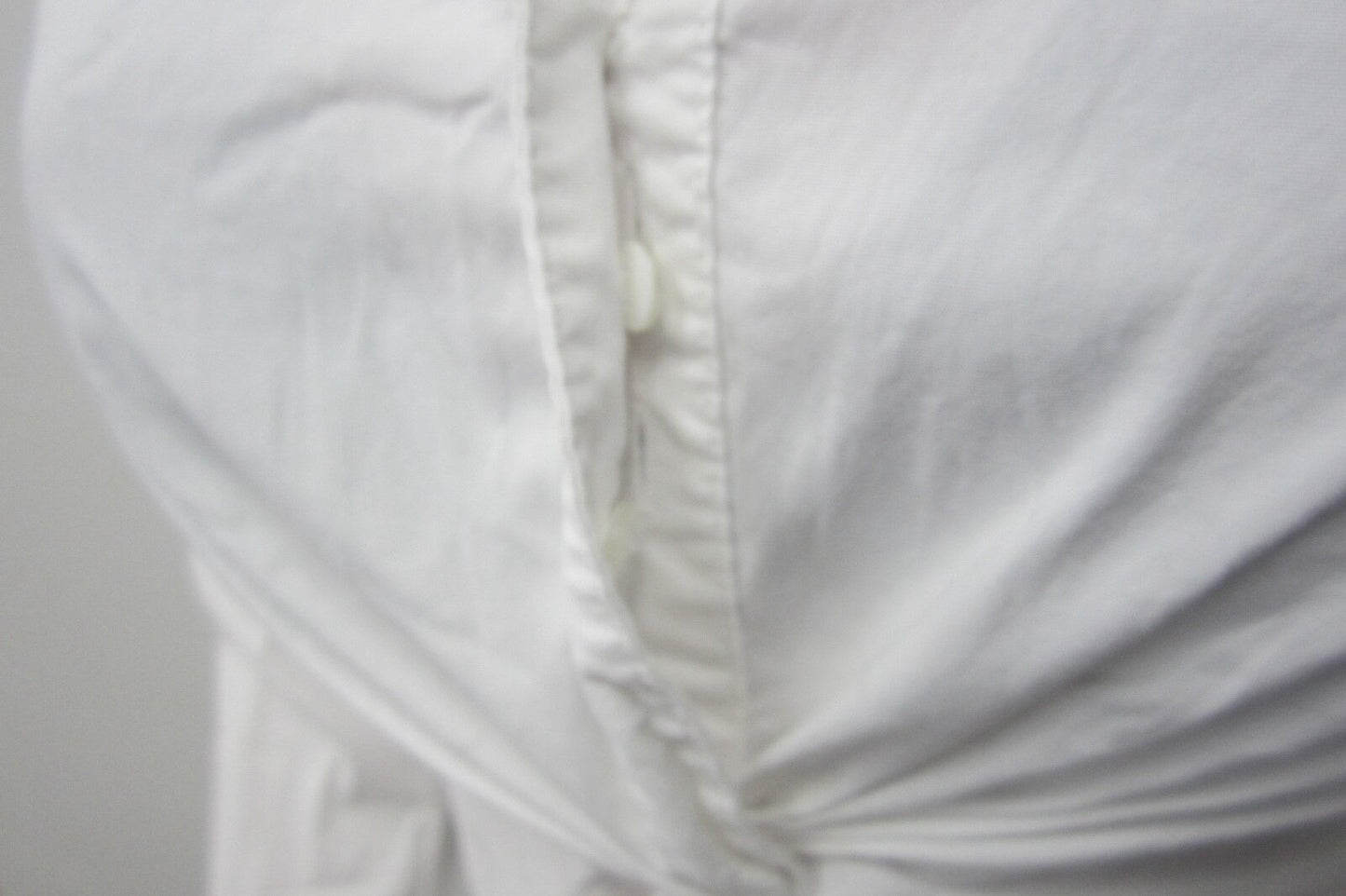 NICE INC Women's White Shirt Top Front Collar  International Concepts Size 2
