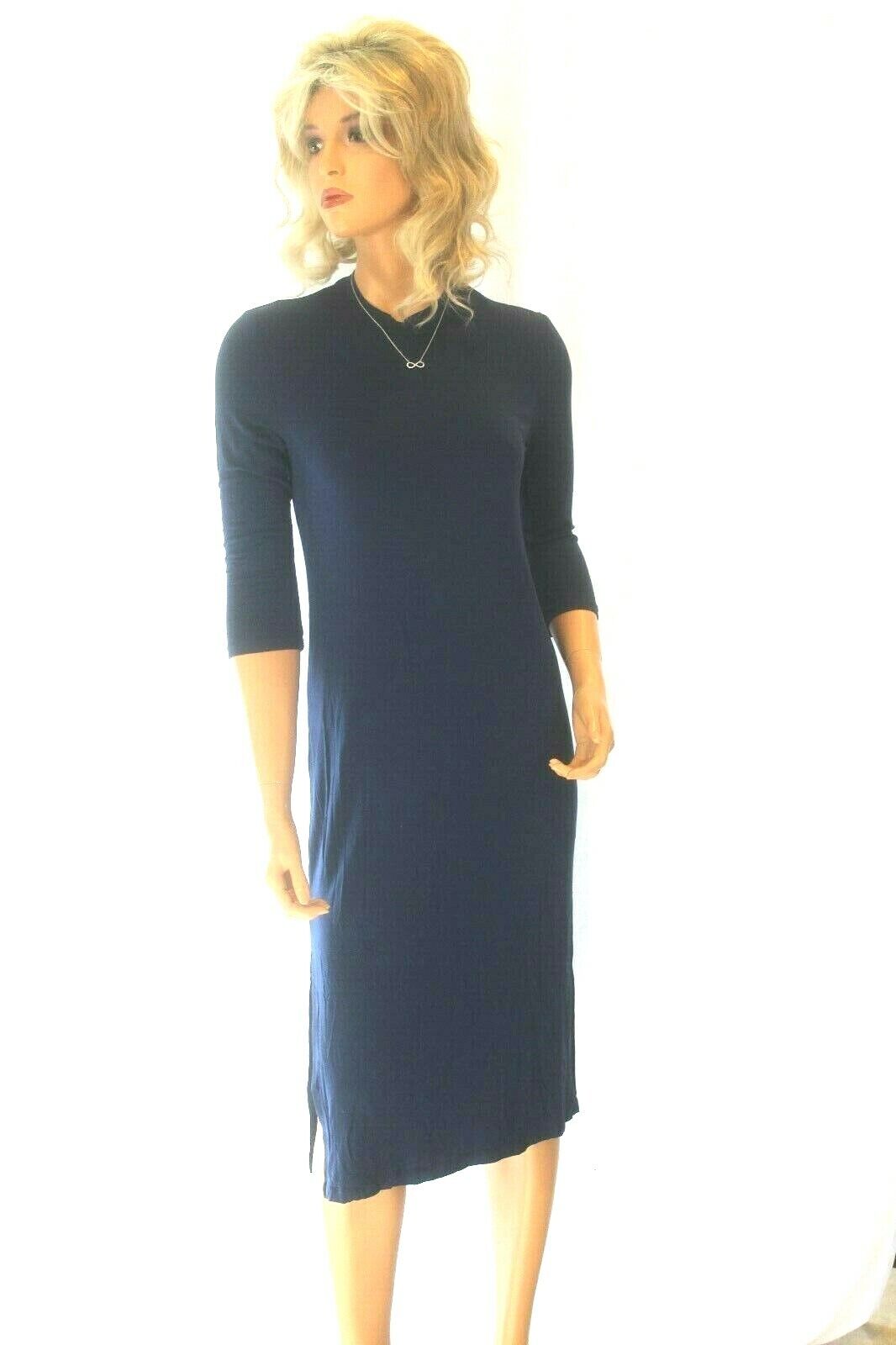 *NWT* $69.00  Gianni Bini Navy 3/4 Sleeve Dress Size Small VERY CLASSY