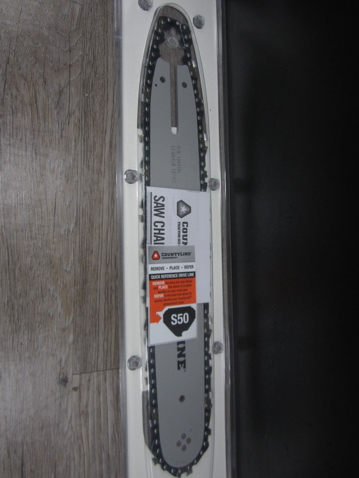 NEW IN PACKAGE  Countyline 14 inch Chain Saw Bar & Blade 50 drive links