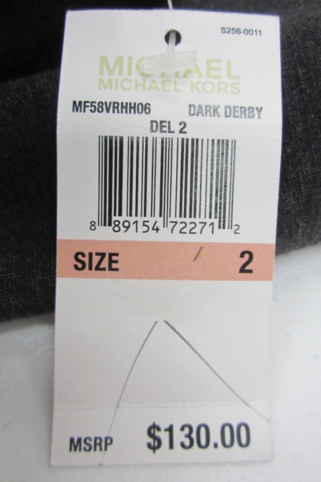 NWT Michael Kors Dress Black/Charcoal Sleeveless Dress Back Zip Size 2