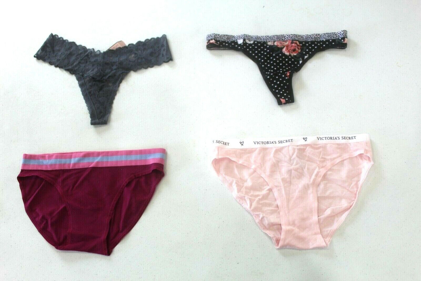 ♡  **NWT**  Lot of Four Random Victoria's Secret Panties Size - Small  ♡