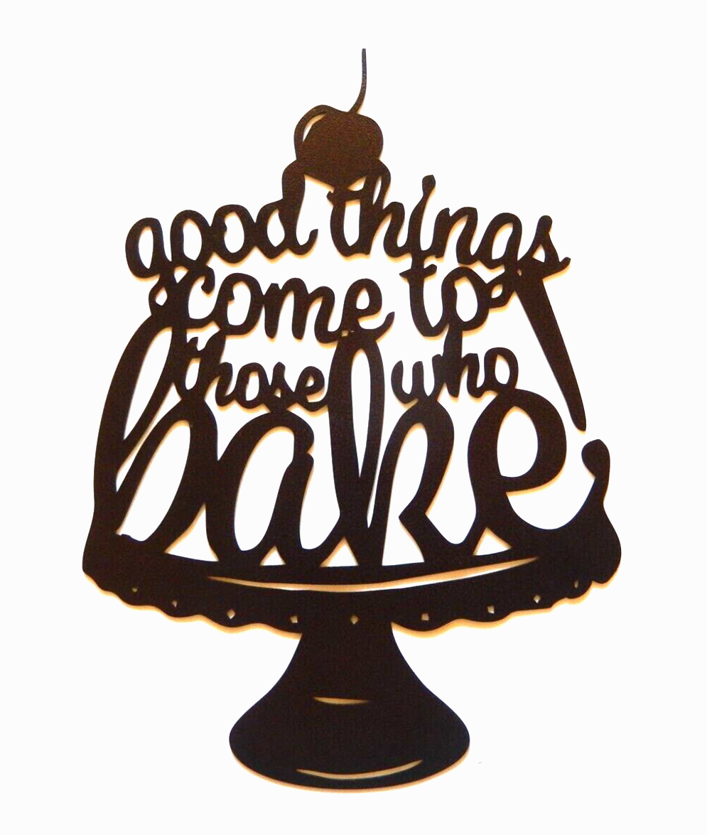 ~NEW~ 14ga. -"GOOD THINGS COME TO THOSE WHO BAKE" ~ Metal Wall Art  18" x 13"