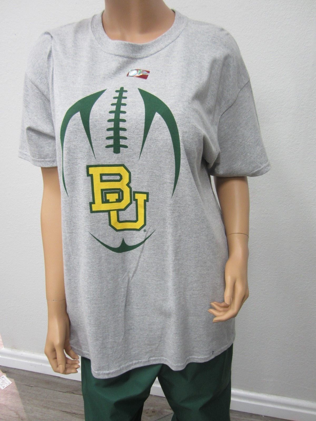 NWT Baylor University Gildan Unisex T Shirt Solid 100% Cotton Short Sleeve Siz L
