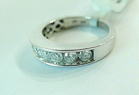 1Ct Brilliant Natural Diamond Engagement Ring Wedding Band 14k White Gold Sz 7