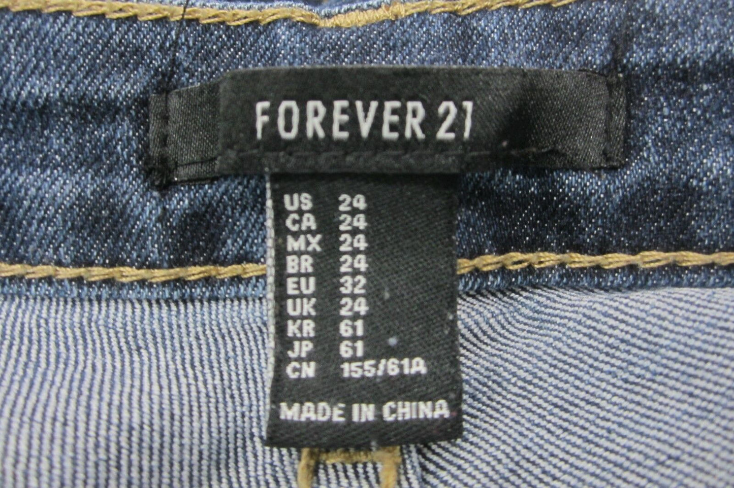 *VERY NICE*   Women’s Forever 21 Dark Stretch Jeans Size 24 x 28L