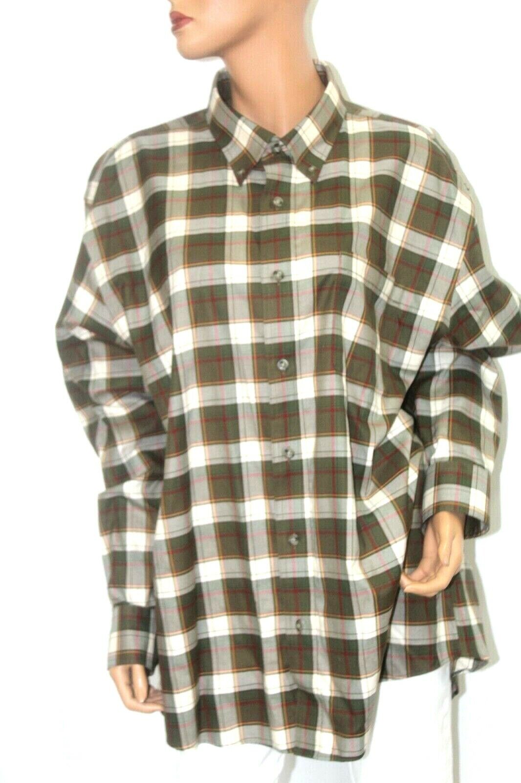 Cabelas Plaid Button Down Up Shirt 2XL / 2TG Long Sleeved NWOT