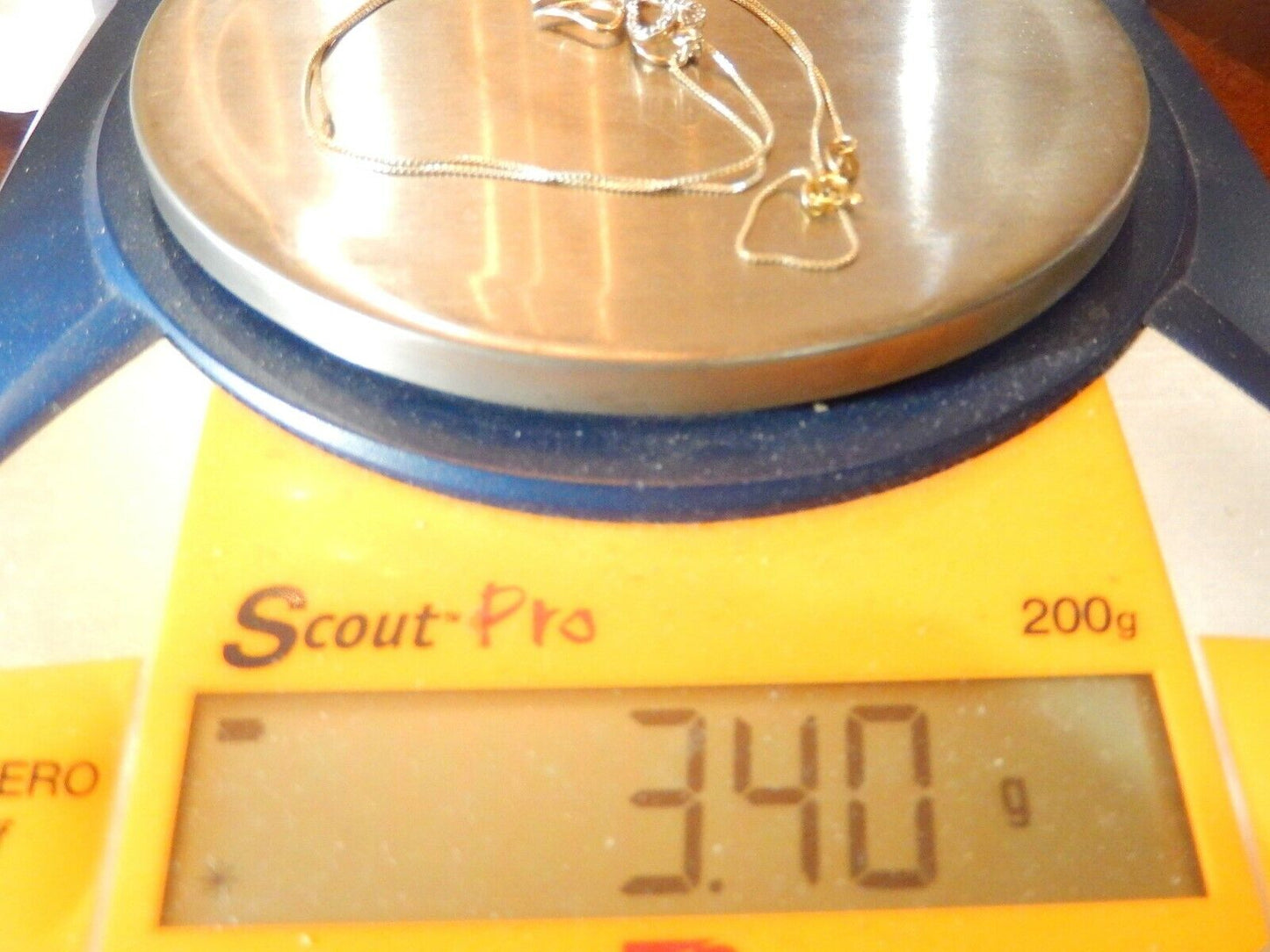 *VINTAGE* Vermeil Gold Over Sterling Silver Pendant 925 Angel With Diamonds