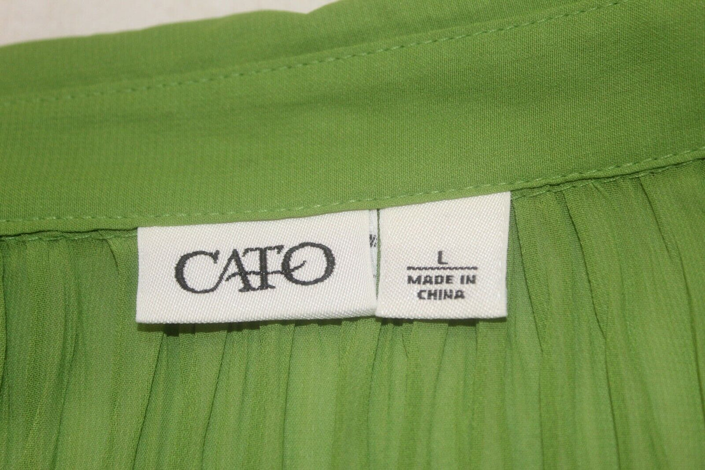 *NEW* Cato Button Down Long Sleeve Career/Dress Green Top Women’s Size L