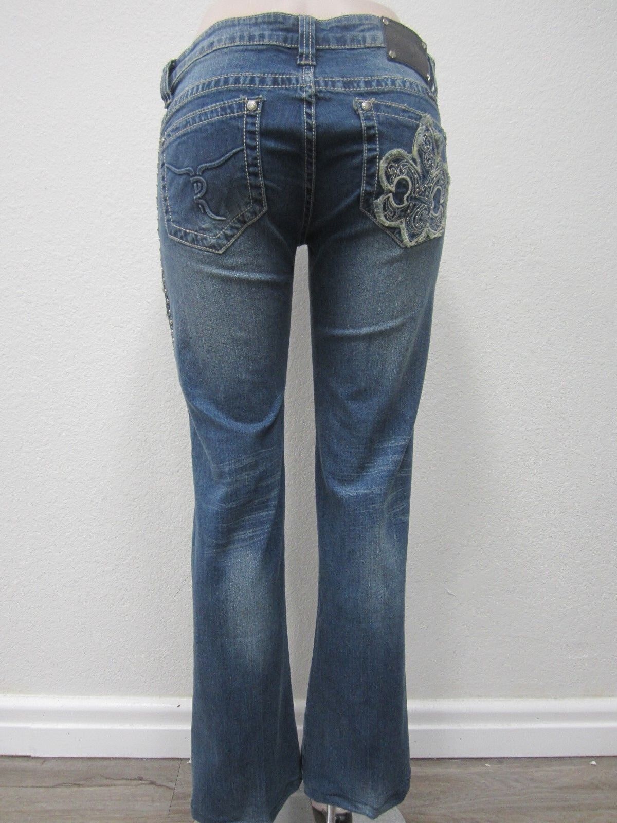 NWOT Montana West Trinity Ranch Boot Cut Jeans BLING Western Jeans 32 X 34