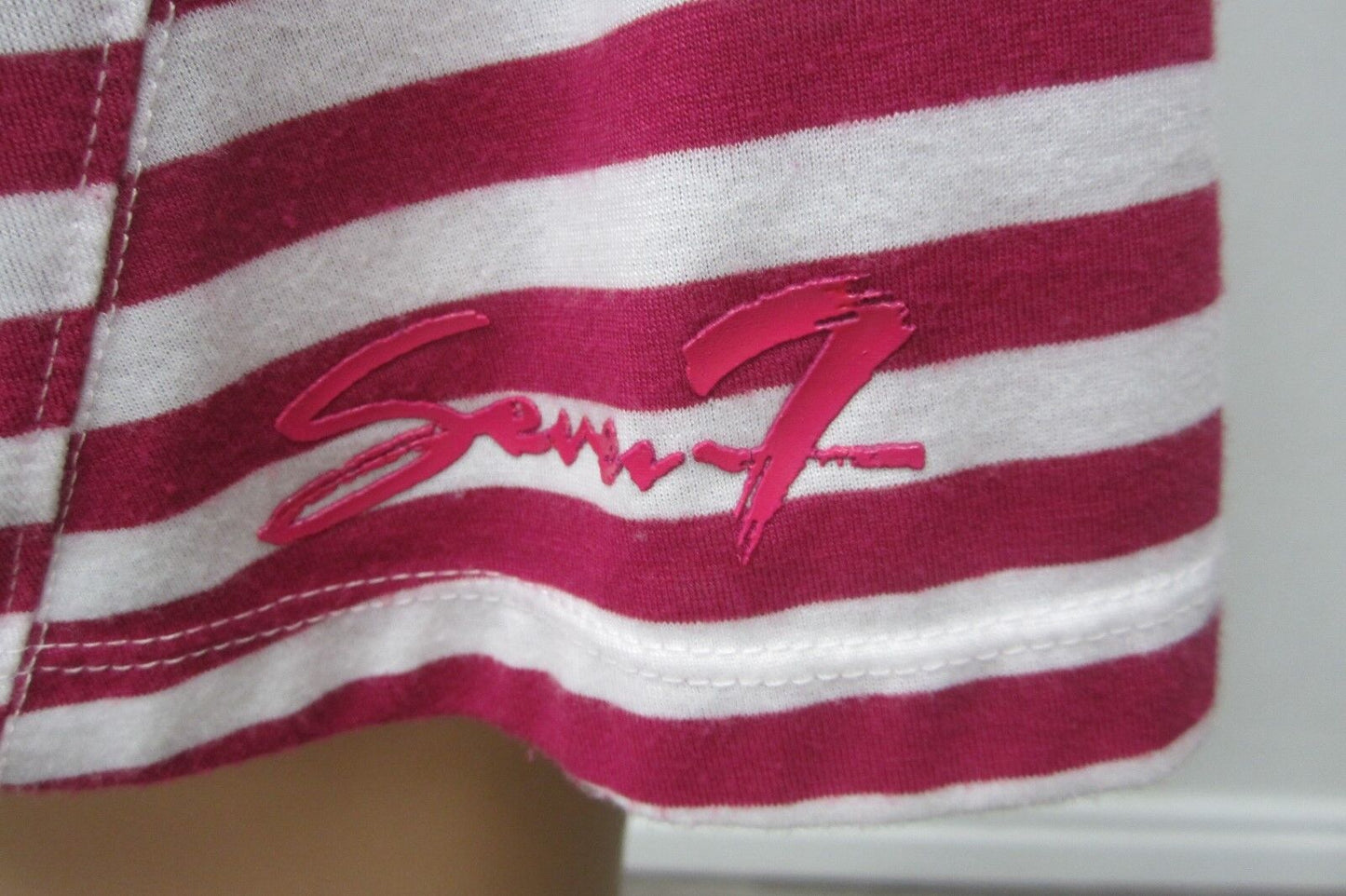 *NICE*  SEVEN 7 Women Red & White Striped  Dress Size 22-24