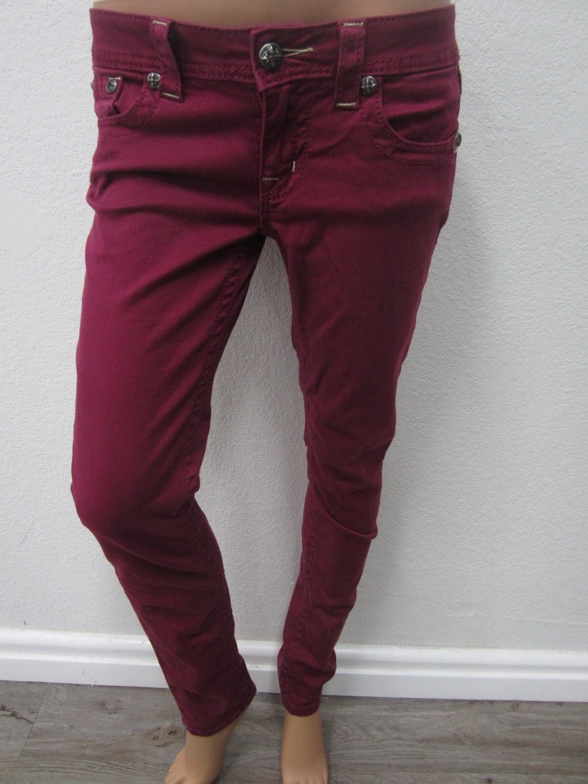 NWOT Miss Me Raspberry Angel Wings Skinny Jeans Jp5616s3