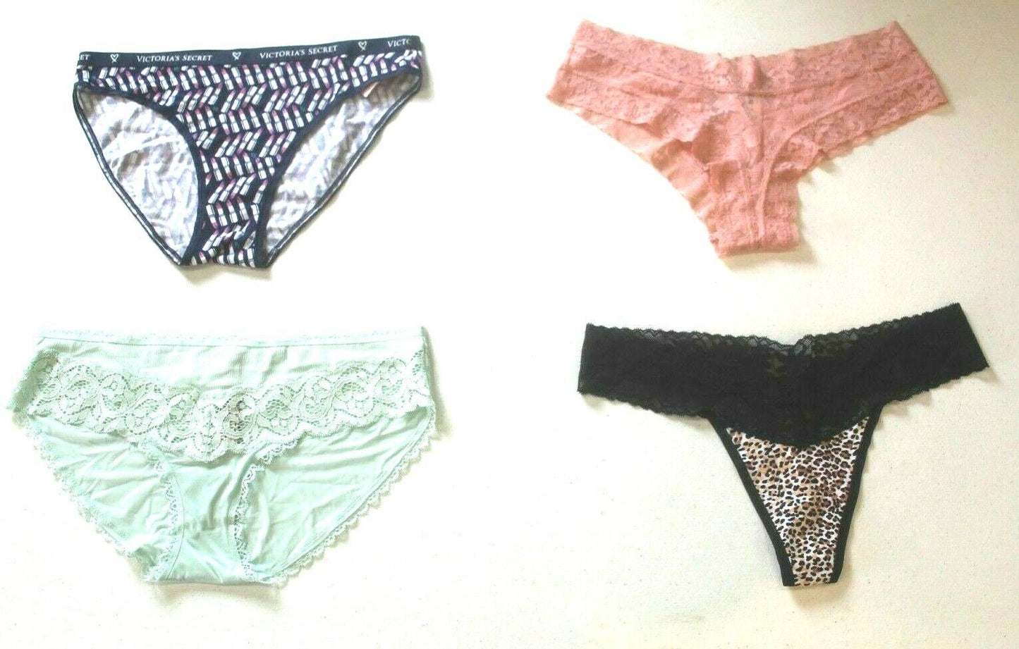 ♡  **NWT**  Lot of Four Random Victoria's Secret Panties Size - Medium  ♡