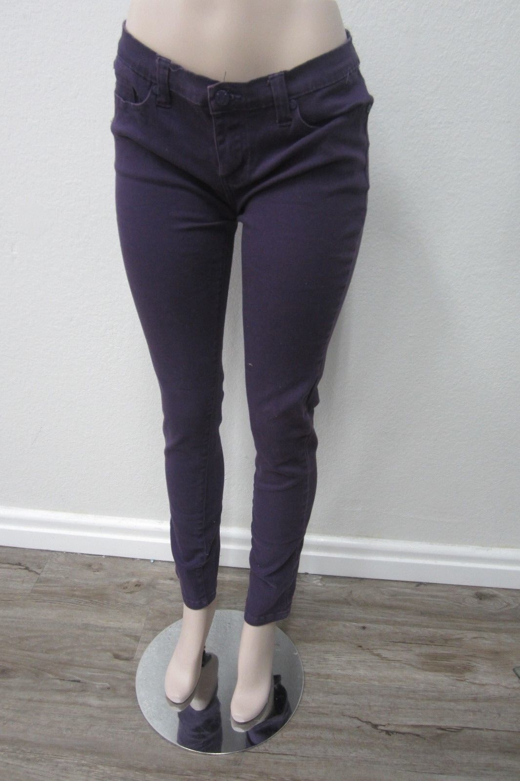 NICE Miley Cyrus Max Azria Skinny Purple  Jeans Juniors Size 13 x 31"L