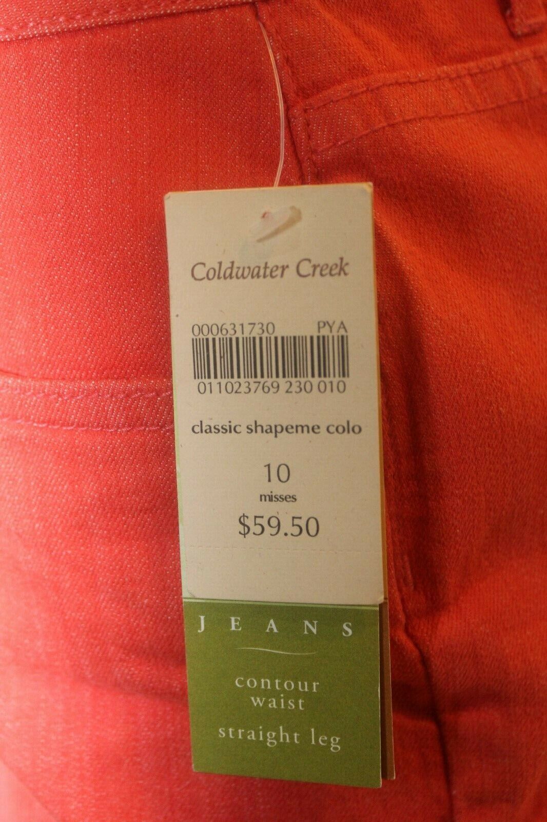 *NWT* $59.Coldwater Creek Women's ShapeMe Classic Waist Straight Leg Denim Jeans