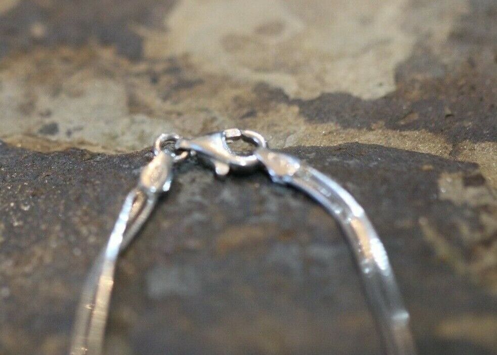 *VINTAGE*  Sterling Silver Three Strand  Infinity Necklace 16" With 3" Drop