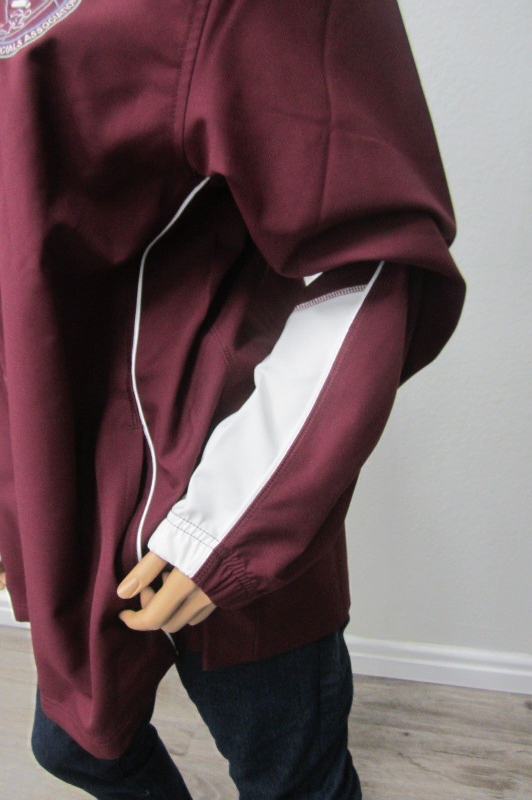 RARE NIKE TEXAS A&M AGGIES TRACK & FIELD  OFFICIALS JACKET ZIP FRONT SIZE LARGE