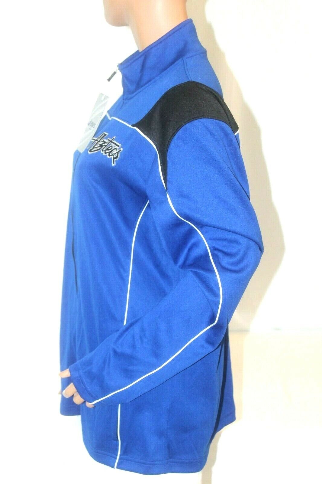 NWT* $65. Asics Aztecs Miles Full Zip Training Running Jacket Men's Medium Blue