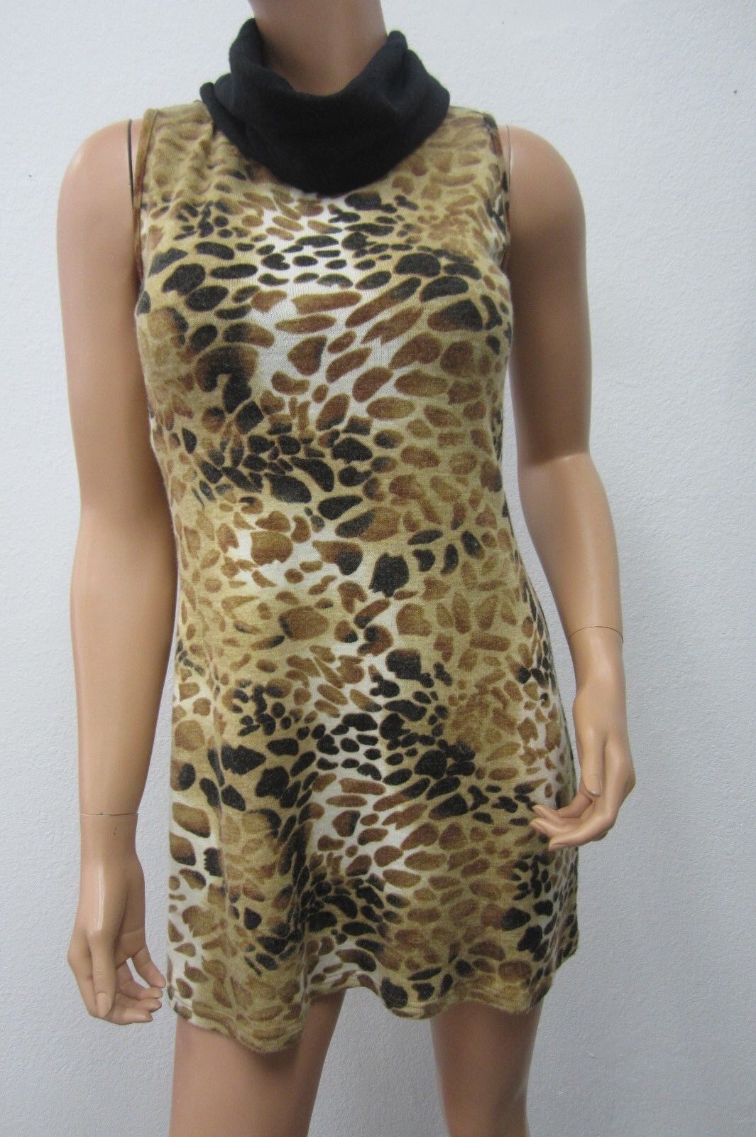 *NWT* ARYEH  SEXY CUTE Cowl Neck Tiger Print Sweater  Stretch Dress Sz Small