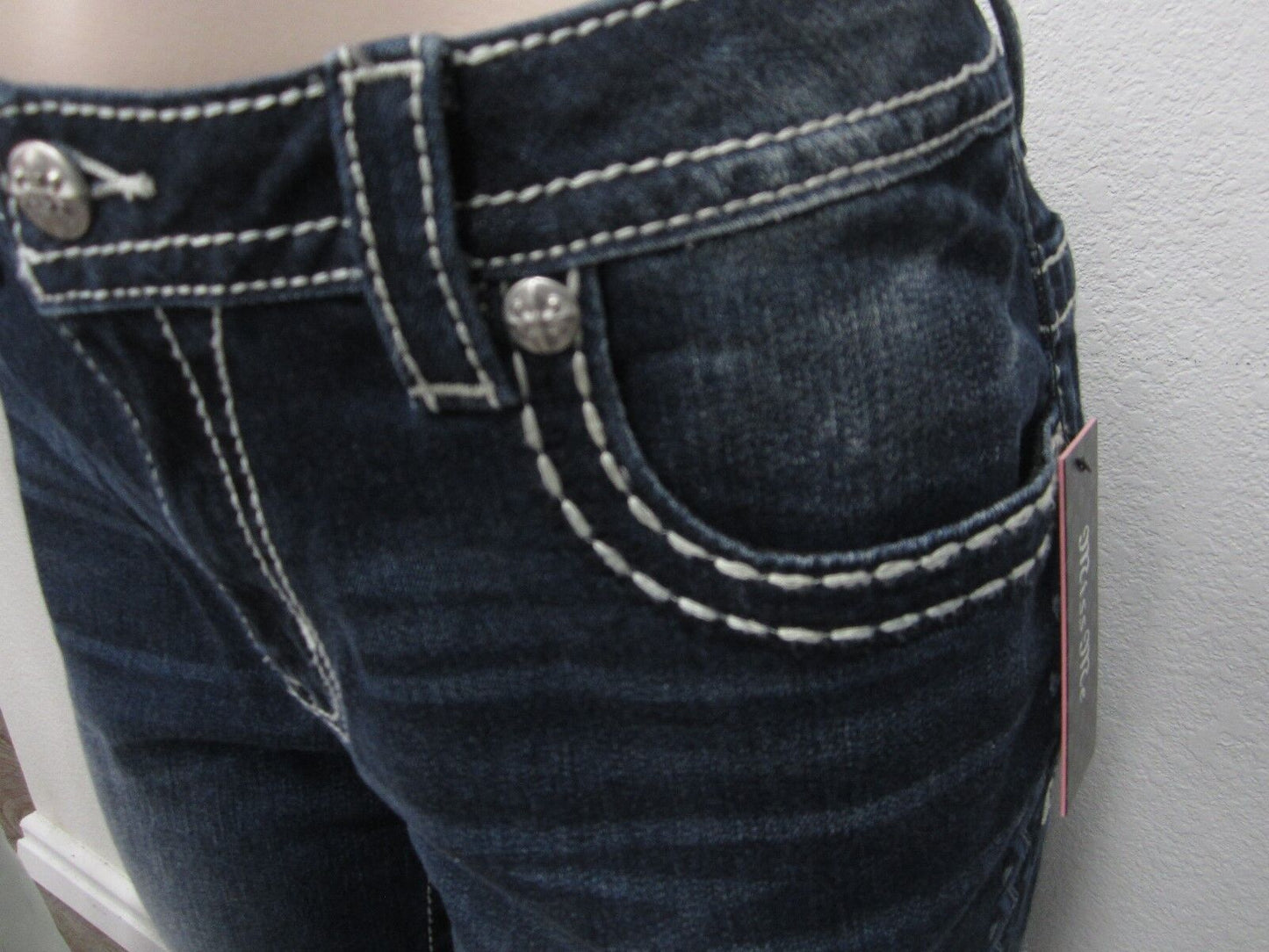 NWT MISS ME Womens JG7759A Slim Boyfriend Ankle Capri Denim Jeans 30 X 26